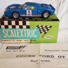Scalextric: EXIN FORD GT AZUL OSCURO + CAJA Y MANUAL