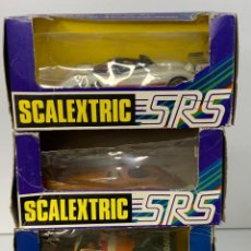 Scalextric: SCALEXTRIC LOTE COCHES SRS EXÍN CON CAJAS. Lote 363248990