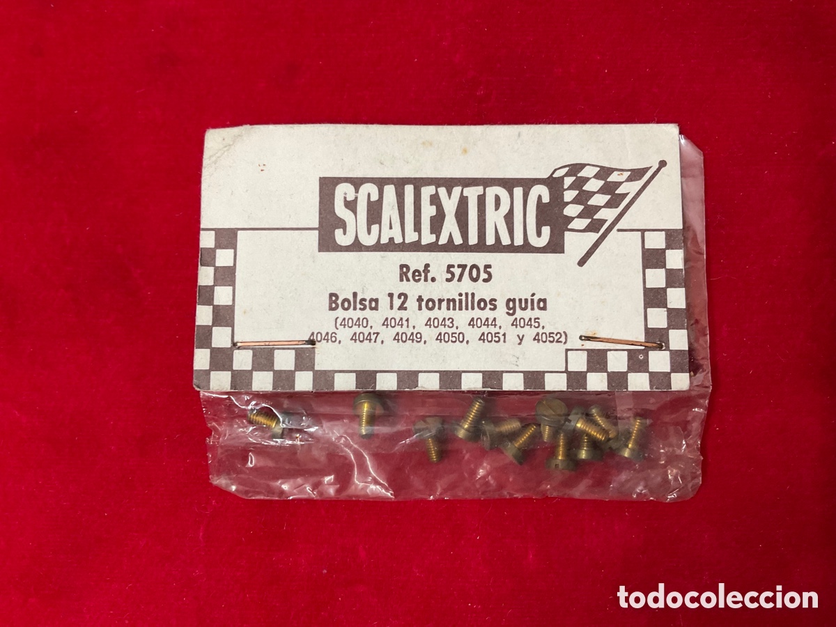 Scalextric: Bolsa 12 tornillos gu&iacute;a REF. 5705 Scalextric Exin - Foto 2