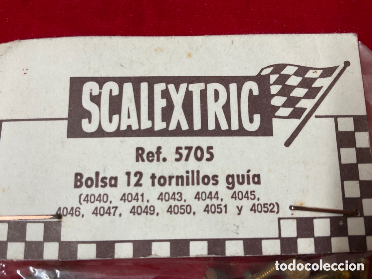 Scalextric: Bolsa 12 tornillos gu&iacute;a REF. 5705 Scalextric Exin - Foto 6