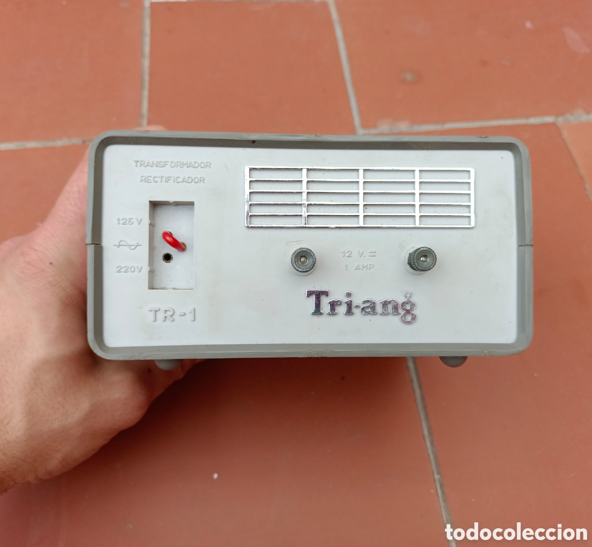 Scalextric: Transformador TR-1 gris scalextric exin funcionando - Foto 1