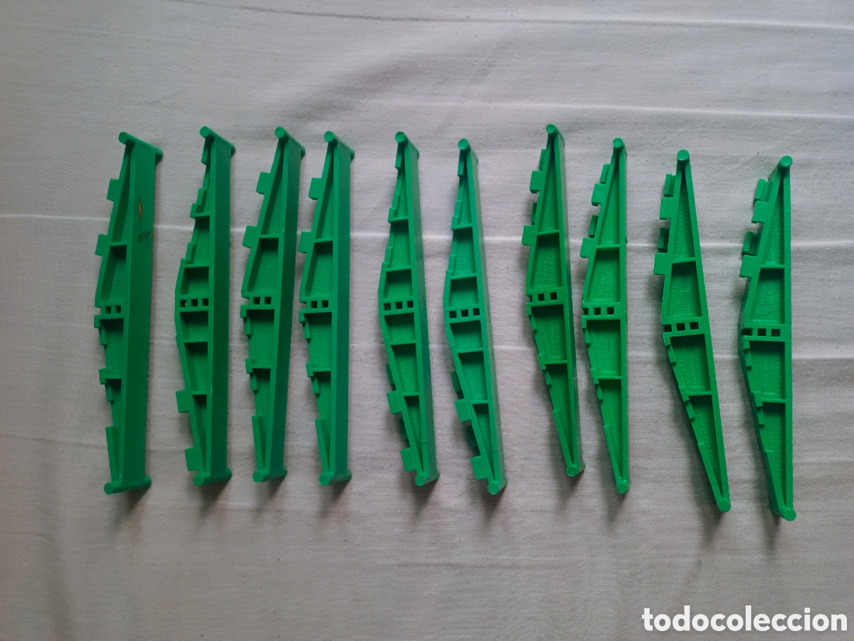 Scalextric: Lote 10 elevadores verdes scalextric exin - Foto 1