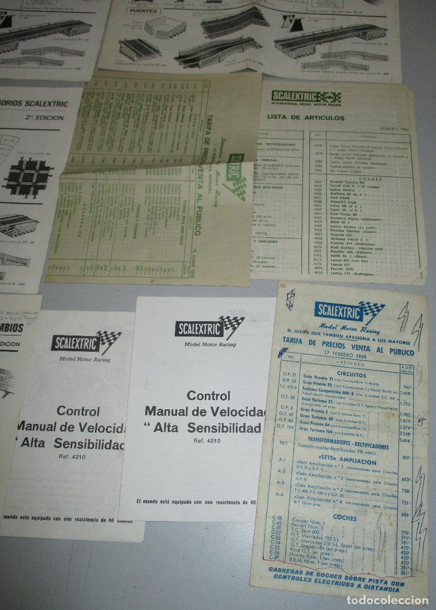 Scalextric: lote documentaci&oacute;n SCALEXTRIC EXIN - Foto 4