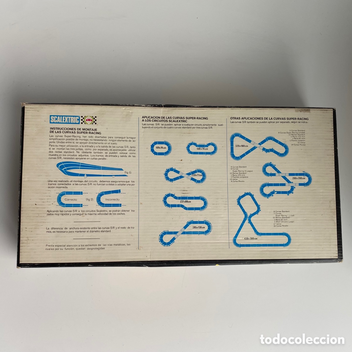 Scalextric: Caja Scalextric 3 Curvas Super-Racing ref. 8411 Exin - Foto 5