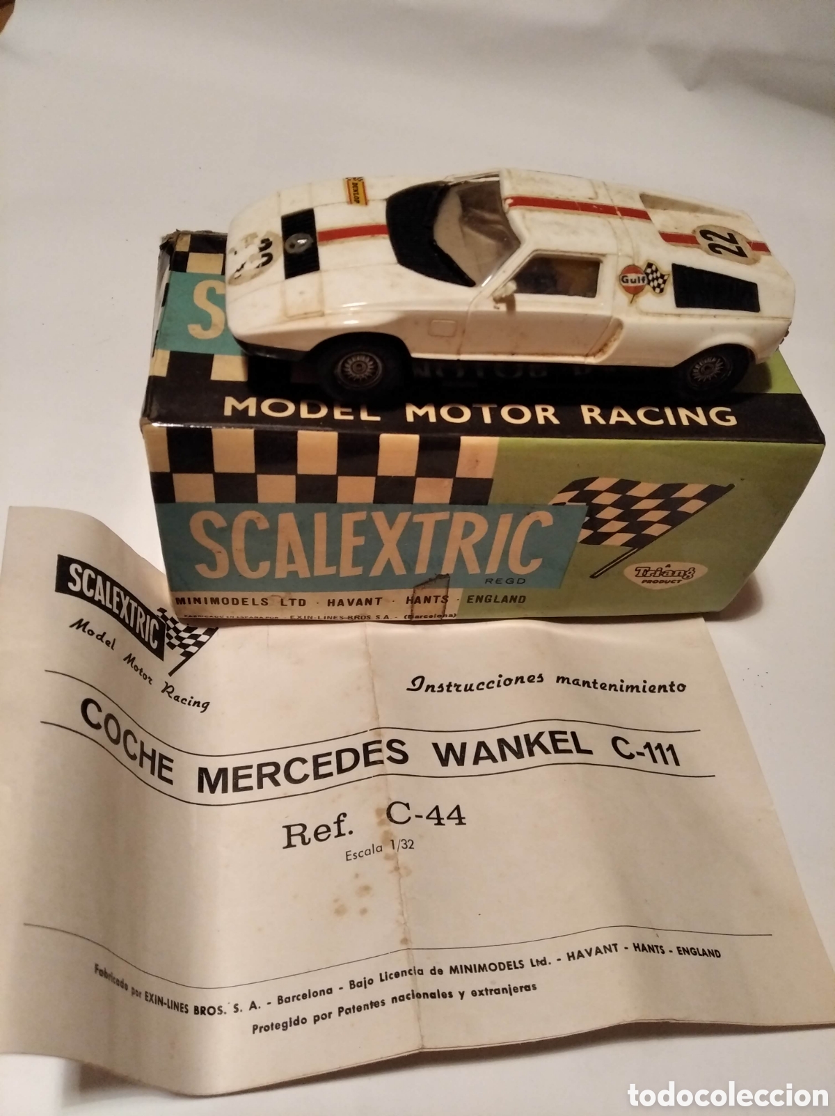 Scalextric: Coche Scalextric Mercedes wankell C-111 - Foto 1