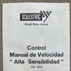 Scalextric: SCALEXTRIC - CONTROL MANUAL DE VELOCIDAD (ALTA SENSIBILIDAD) REF. 4210 - AÑOS 70