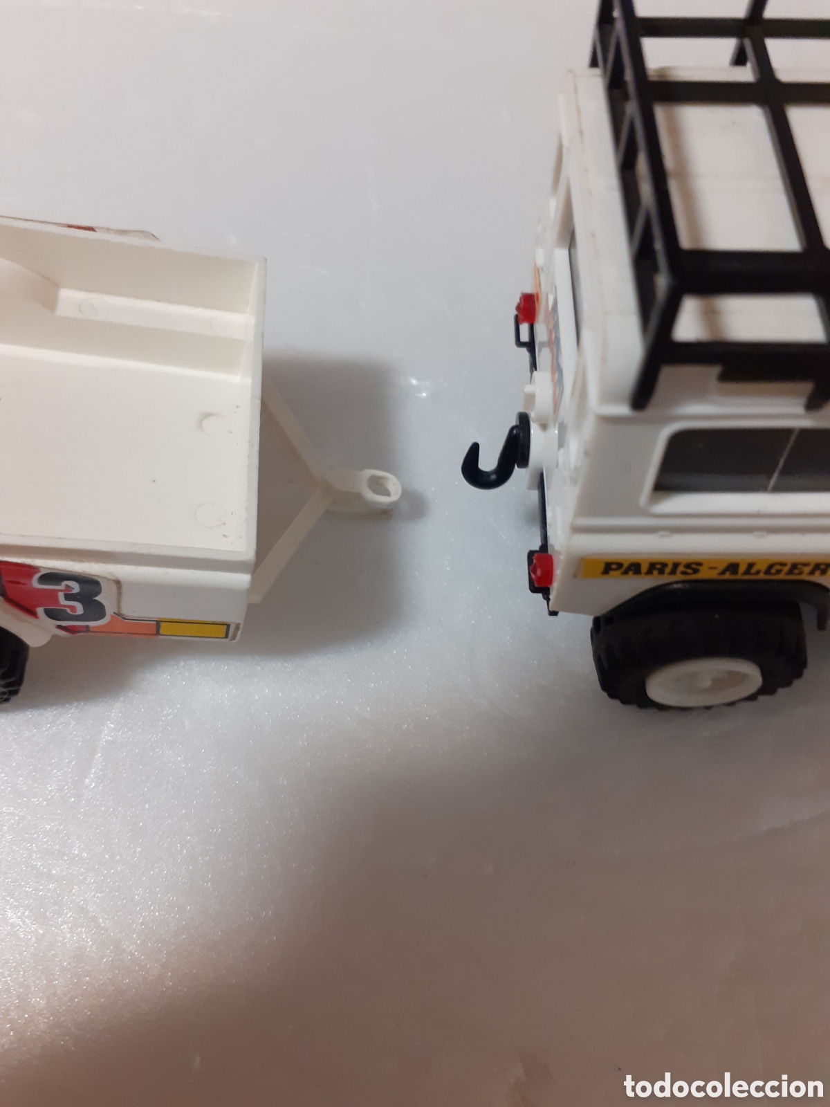 Scalextric: SCALEXTRIC EXIN STS LAND ROVER BLANCO CON REMOLQUE - Foto 2