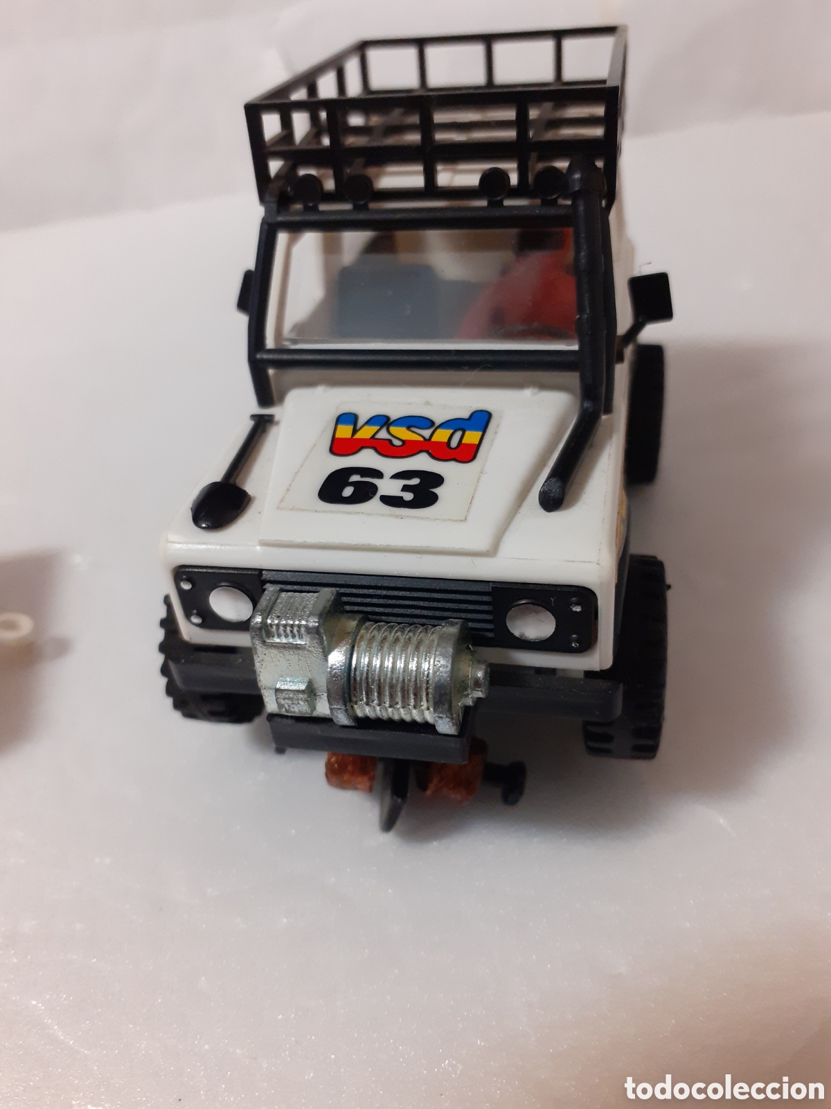 Scalextric: SCALEXTRIC EXIN STS LAND ROVER BLANCO CON REMOLQUE - Foto 5