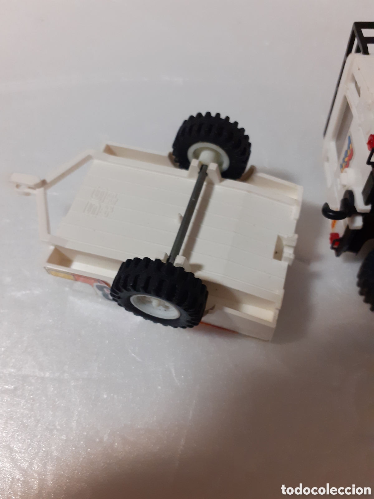 Scalextric: SCALEXTRIC EXIN STS LAND ROVER BLANCO CON REMOLQUE - Foto 10
