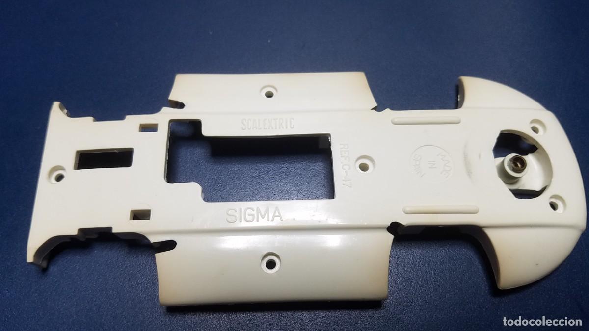 Scalextric: SLOT SCALEXTRIC EXIN CHASIS SIGMA BLANCO REF. C-47 - Foto 1