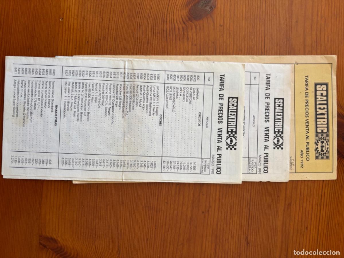 Scalextric: Scalextric listas de precios - Foto 1