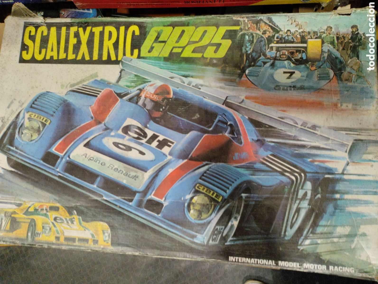 Scalextric: CAJA SCALEXTRIC GP 25 CON PUBLICIDAD - Foto 1