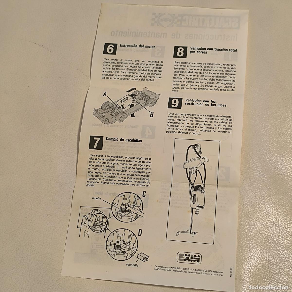 Scalextric: Instrucciones de mantenimiento scalextric EXIN - Foto 2