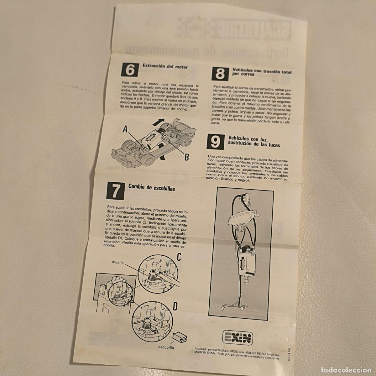 Scalextric: Instrucciones de mantenimiento scalextric EXIN - Foto 2