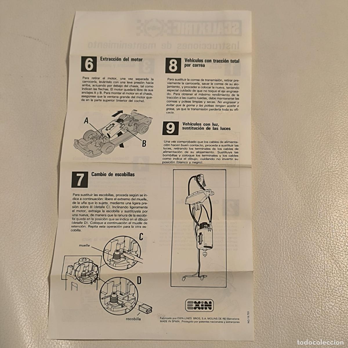Scalextric: Instrucciones de mantenimiento scalextric EXIN - Foto 2