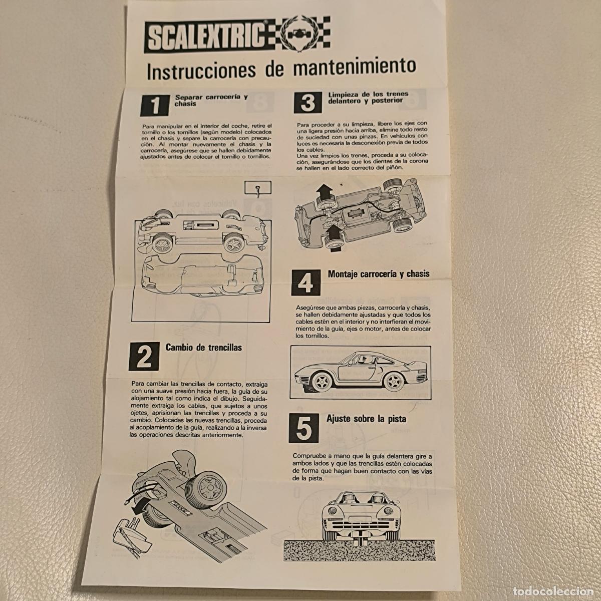 Scalextric: Instrucciones de mantenimiento scalextric EXIN - Foto 1