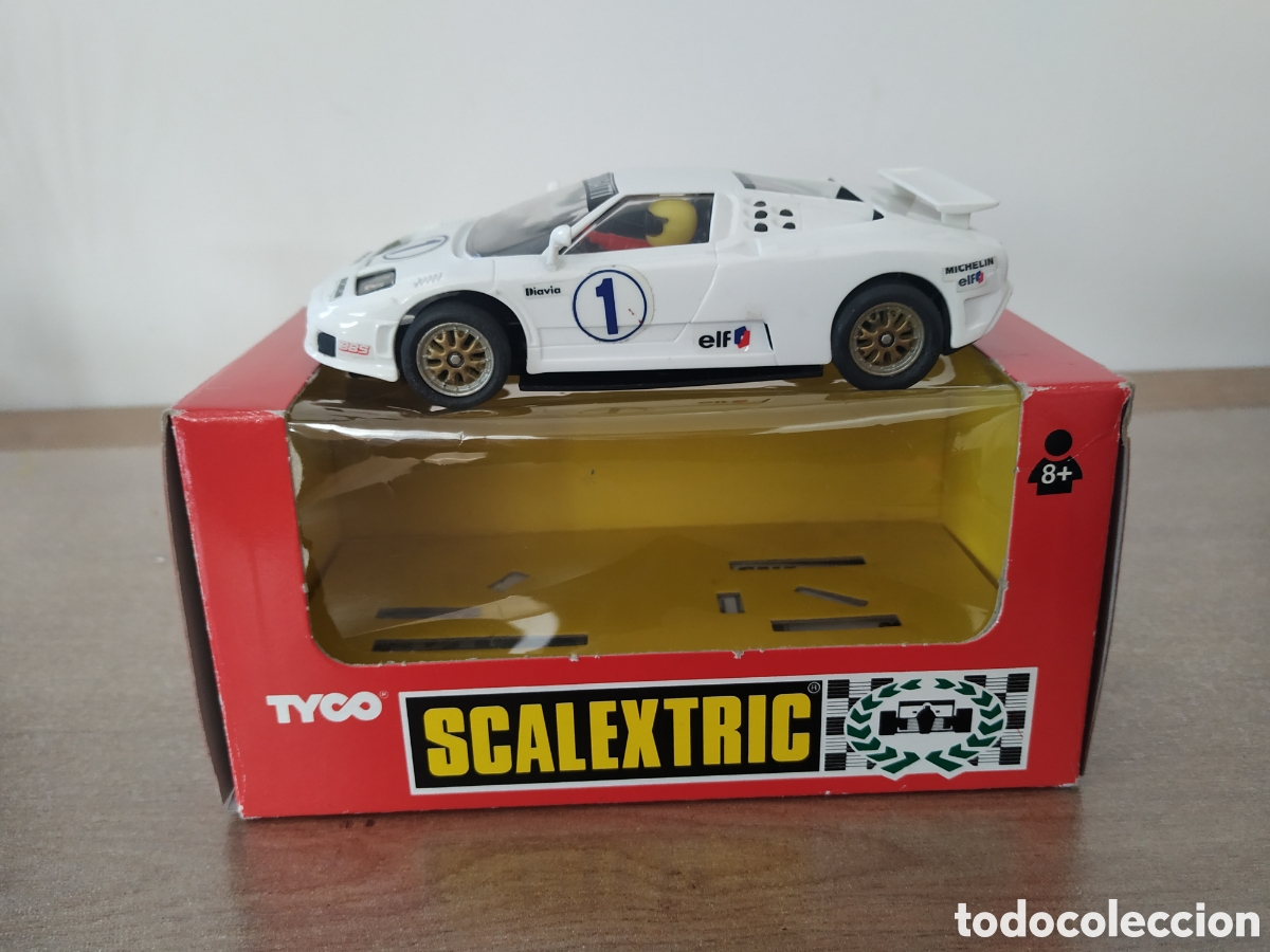 Scalextric: Bugatti EB 110 de Scalextric SUPERSPORT dorsal número 1 año 1991