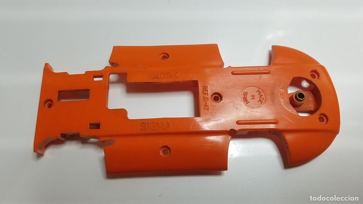 Scalextric: SLOT SCALEXTRIC EXIN CHASIS NARANJA SIGMA REF. C-47 - Foto 1