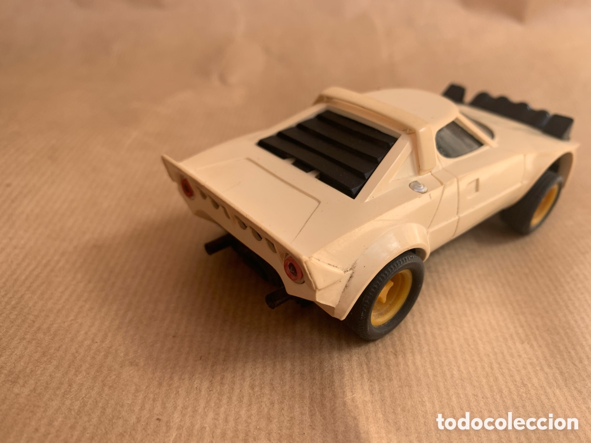 Scalextric: LANCIA STRATOS raro crem/ blanco REF 4055 / 4065 - Foto 8