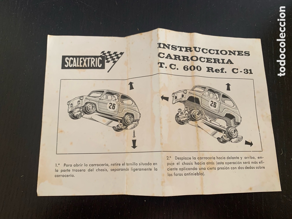 Scalextric: INSTRUCCIONES CARROCERIA T. C. 600 Ref. C-31 - Foto 4