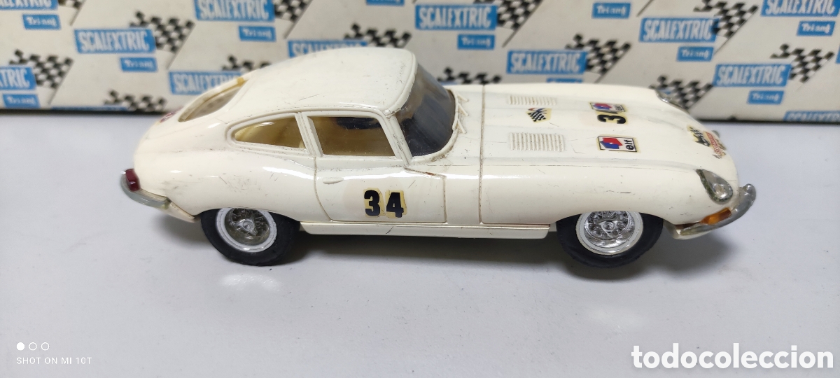Scalextric: JAGUAR E TYPE BLANCO SCALEXTRIC EXIN - Foto 2