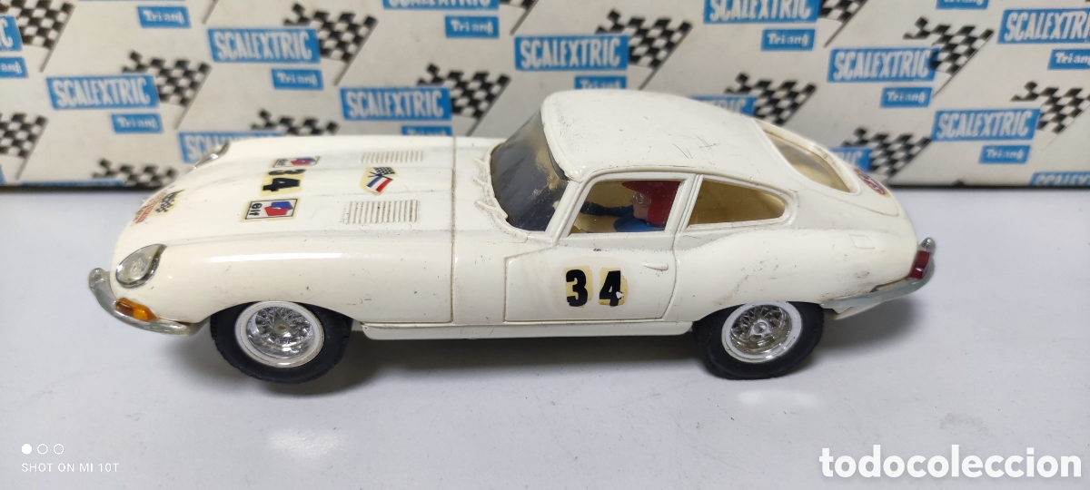 Scalextric: JAGUAR E TYPE BLANCO SCALEXTRIC EXIN - Foto 1