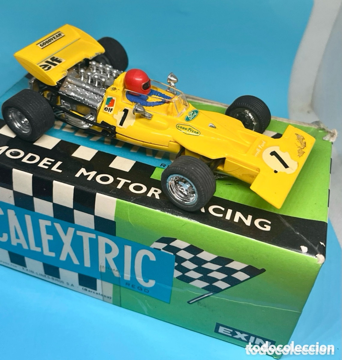 Scalextric: COCHE DE EXIN ( Scalextric) &ldquo; TYRRELL- FORD Form 1 , EN SU CAJA - Foto 1