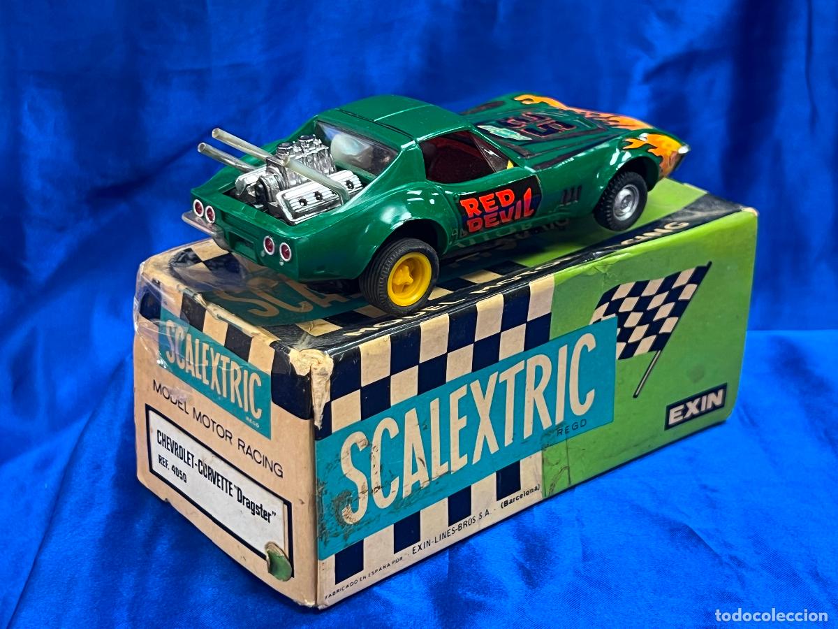 Scalextric: CHEVROLET CORVETTE RED DEVIL - SCALEXTRIC Ref. 4050 - COCHE VERDE 1971 - Foto 2