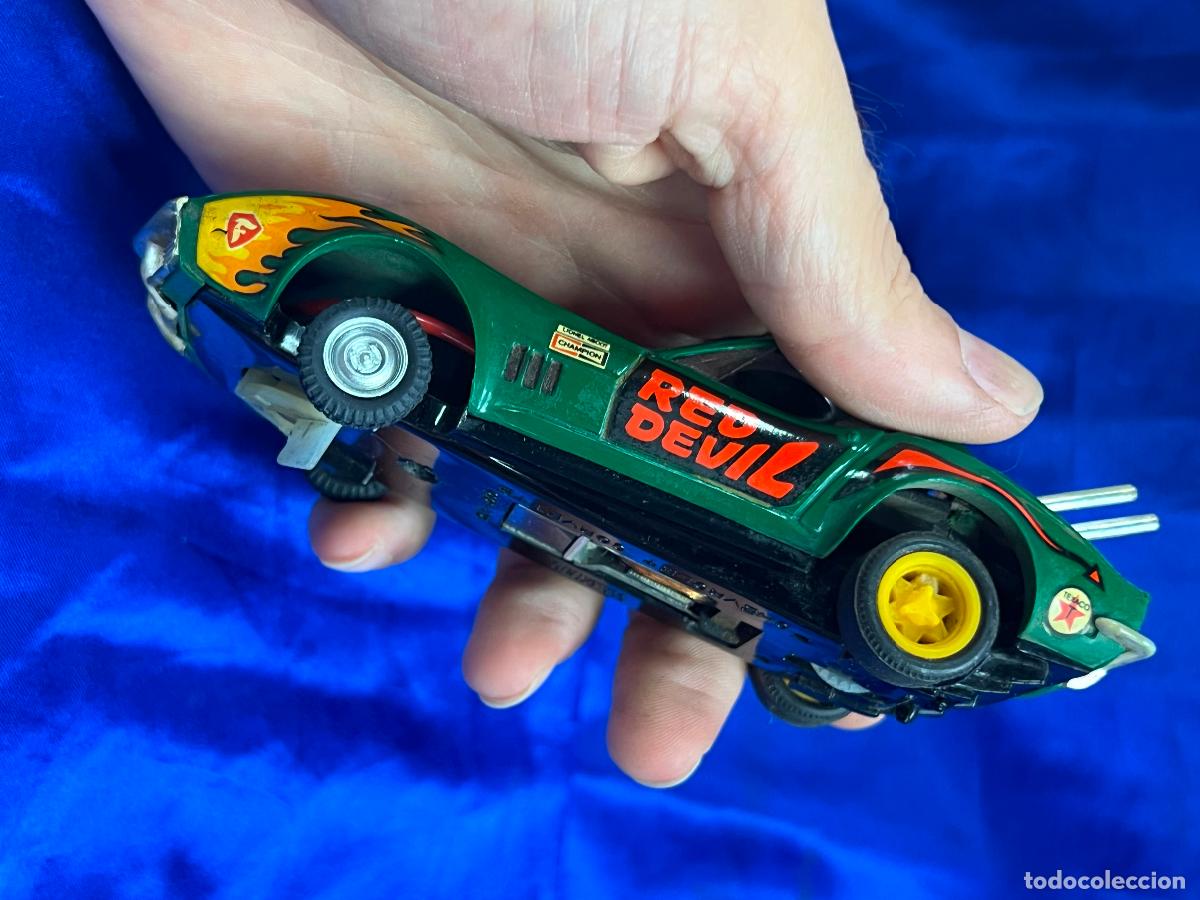 Scalextric: CHEVROLET CORVETTE RED DEVIL - SCALEXTRIC Ref. 4050 - COCHE VERDE 1971 - Foto 9