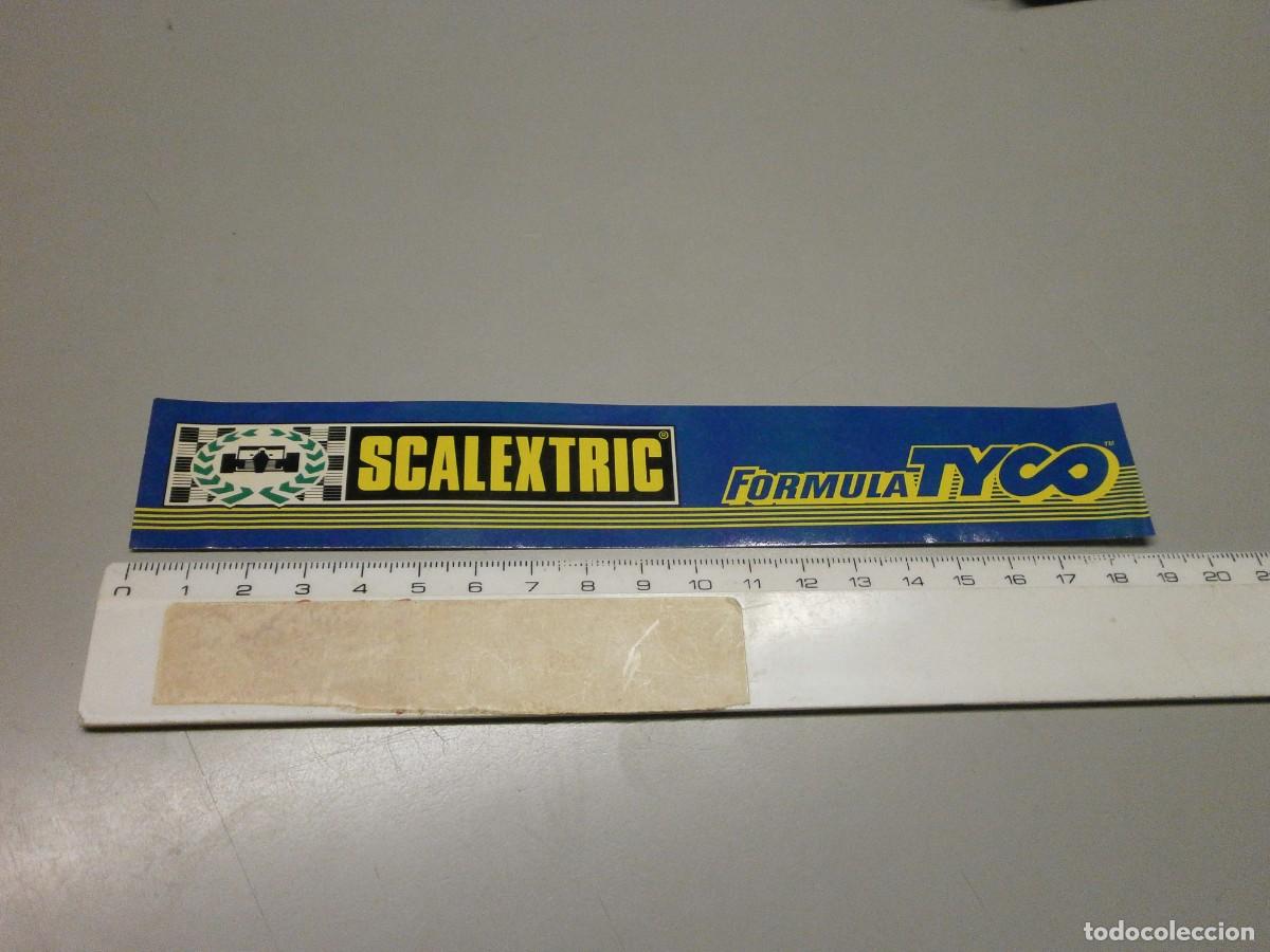 Scalextric: pegatina original de tienda marca scalextric formula tyco - Foto 1