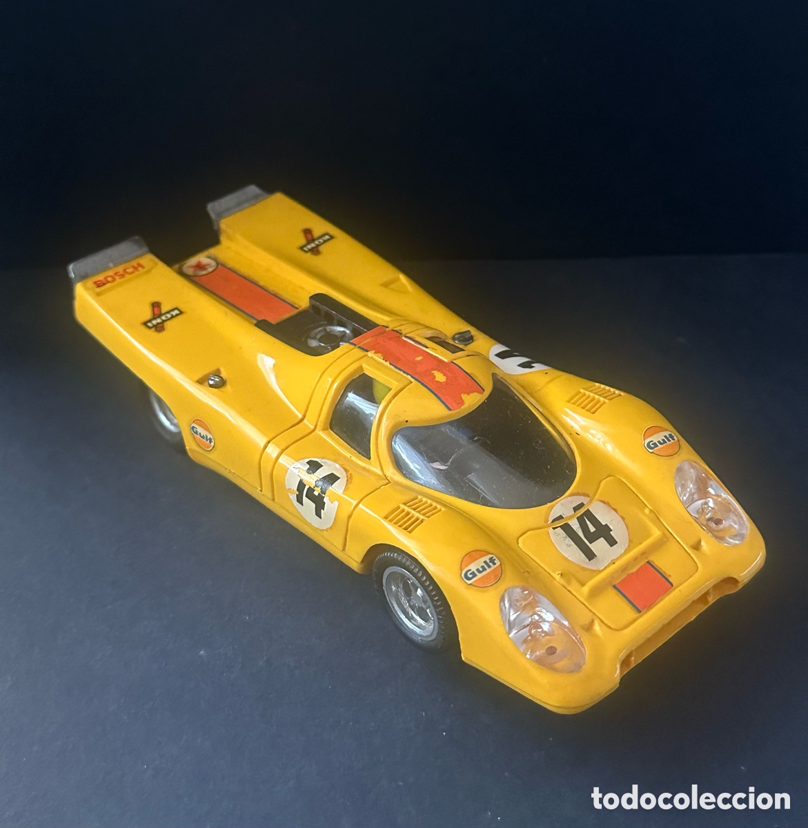 Scalextric: SCALEXTRIC PORSCHE 917 AMARILLO REF C46 CON CAJA E INSERTOS - Foto 3