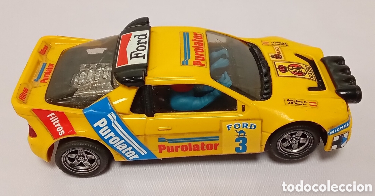 Scalextric: Ford RS 200 rally amarillo Scalextric - Foto 3