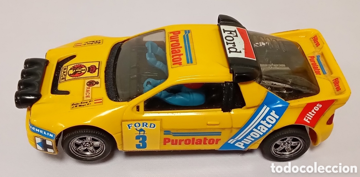 Scalextric: Ford RS 200 rally amarillo Scalextric - Foto 1
