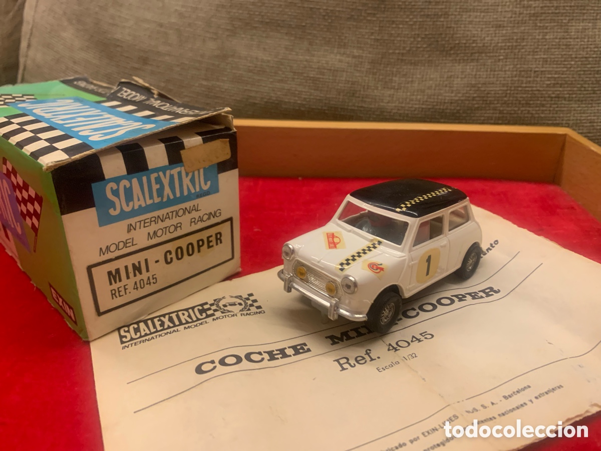 Scalextric: Mini cooper Blanco ref 4045 blanco exin en caja - Foto 1