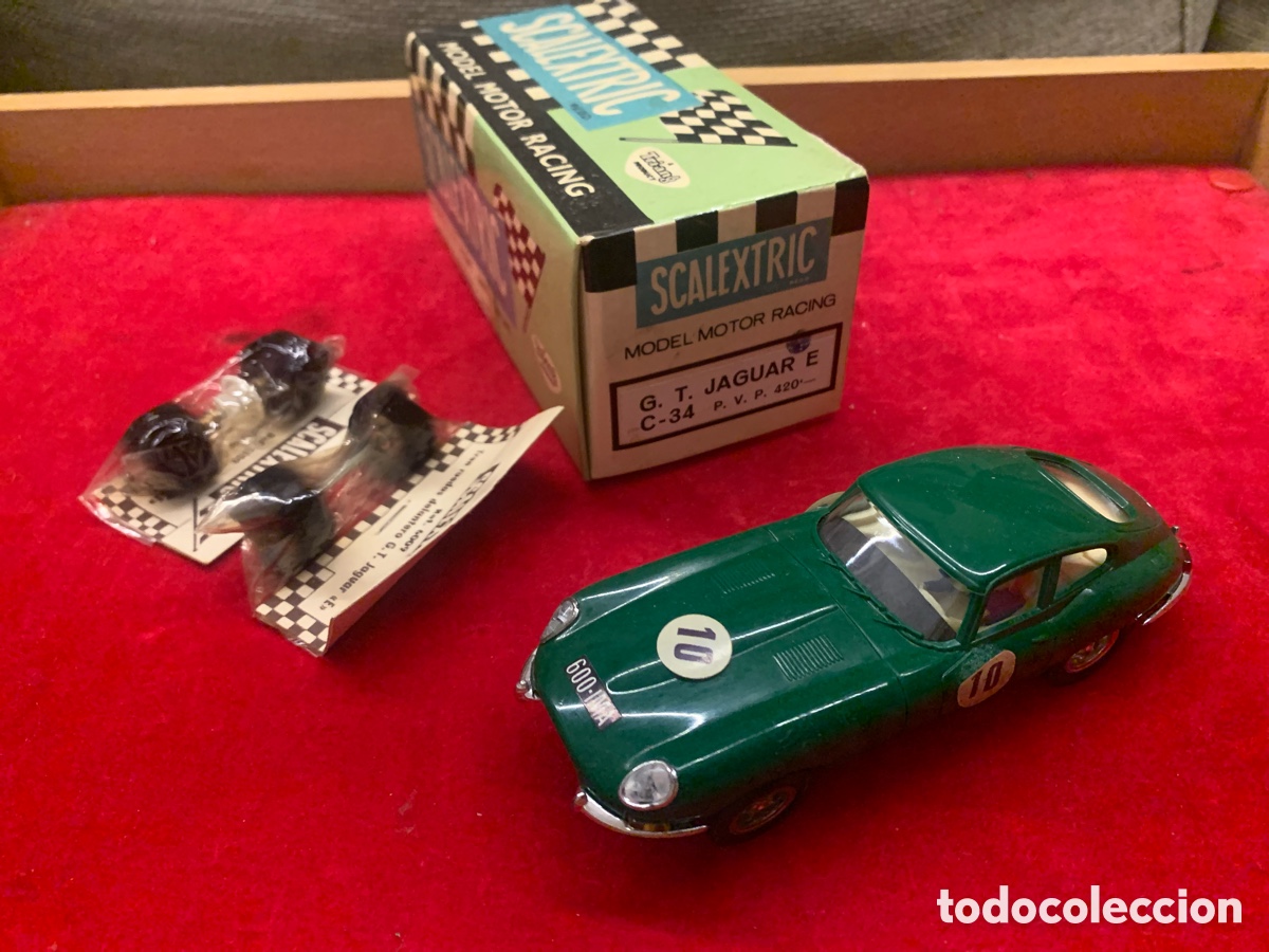 Scalextric: JAGUAR E verde c-34 GT EXIN SCALEXTRIC - Foto 13