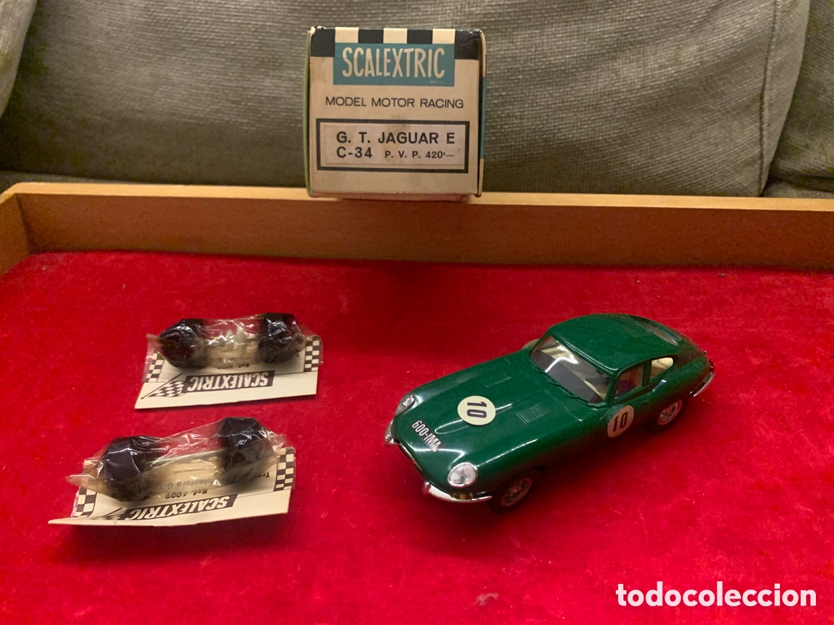 Scalextric: JAGUAR E verde c-34 GT EXIN SCALEXTRIC - Foto 1