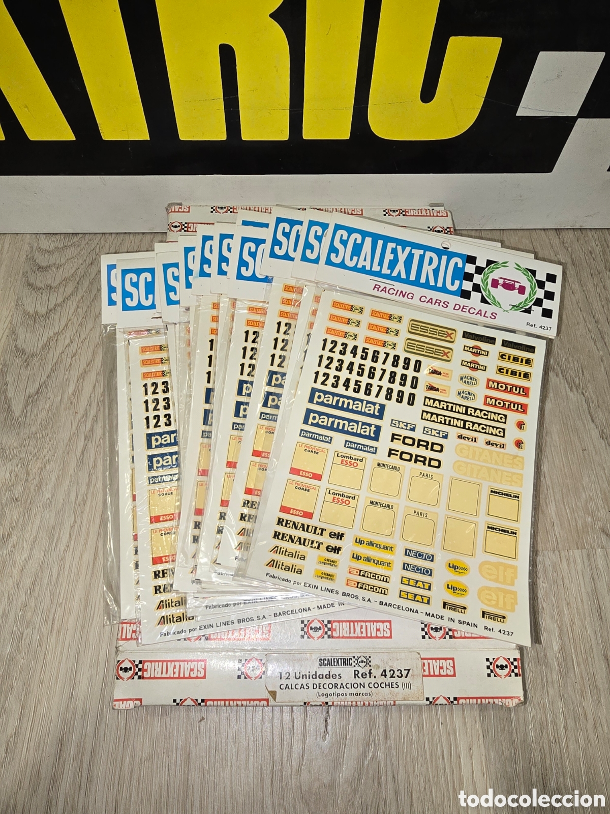 Scalextric: BLISTERS CALCAS DECORACION REF 4237 SCALEXTRIC EXIN - Foto 1