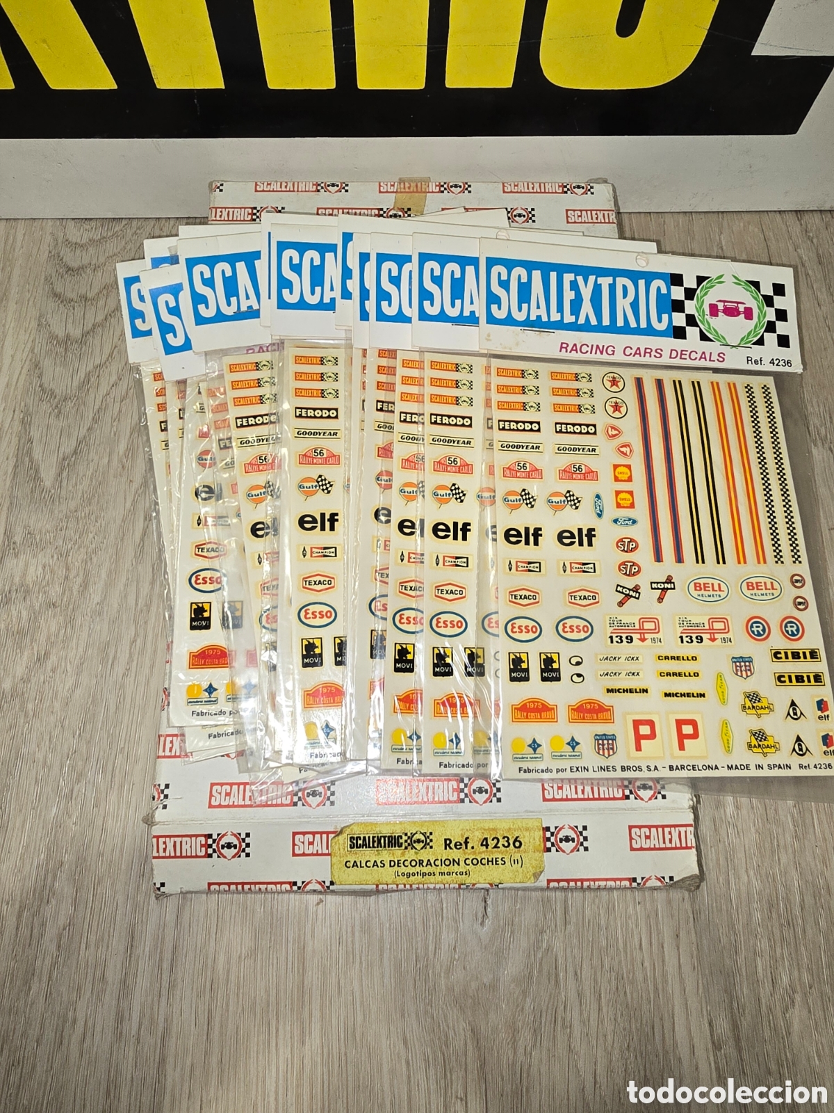 Scalextric: BLISTERS CALCAS DECORACION 2 REF 4236 SCALEXTRIC EXIN - Foto 1