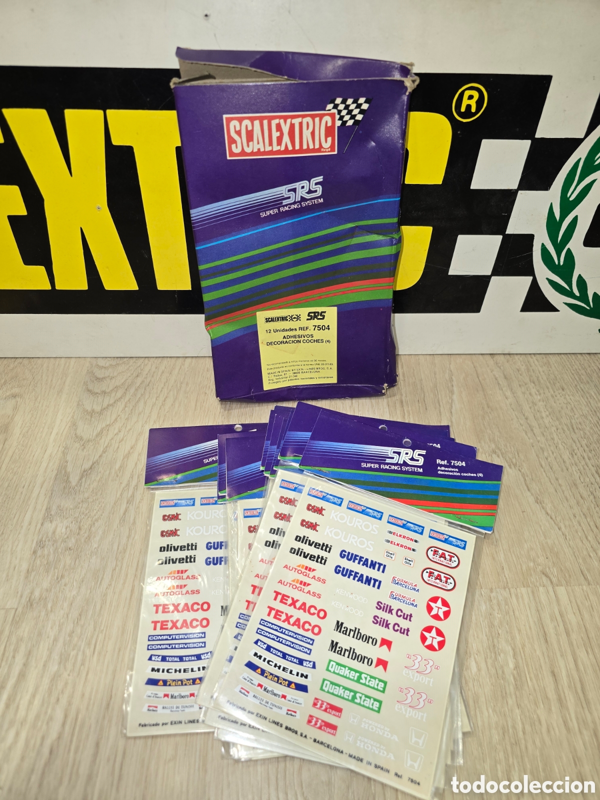 Scalextric: BLISTER CALCAS REF 7504 SCALEXTRIC EXIN SRS - Foto 1