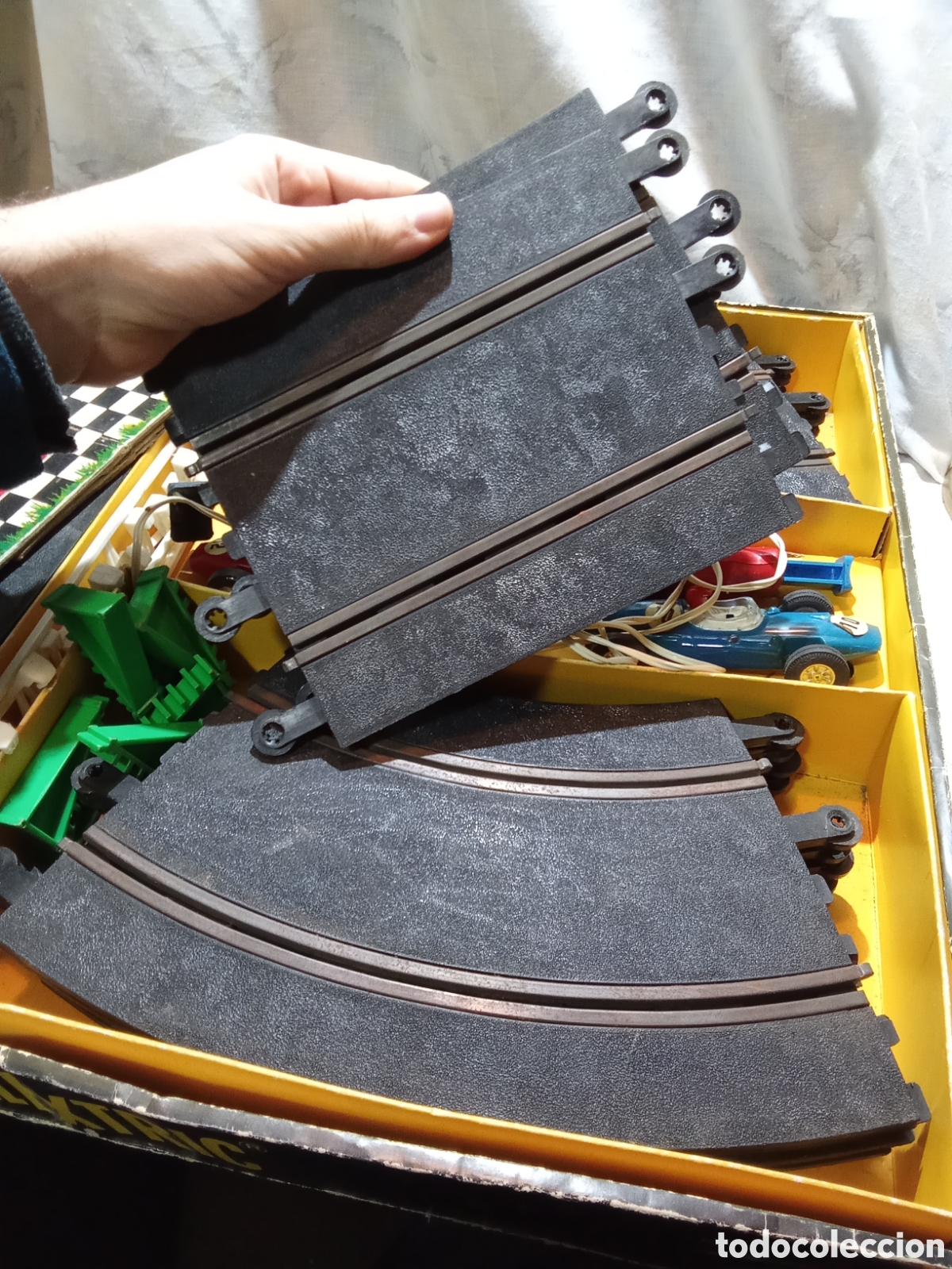 Scalextric: SCALEXTRIC MODELO GP3 DE TRIANG CON 2 COOPER Y DOCUMENTACION - Foto 3