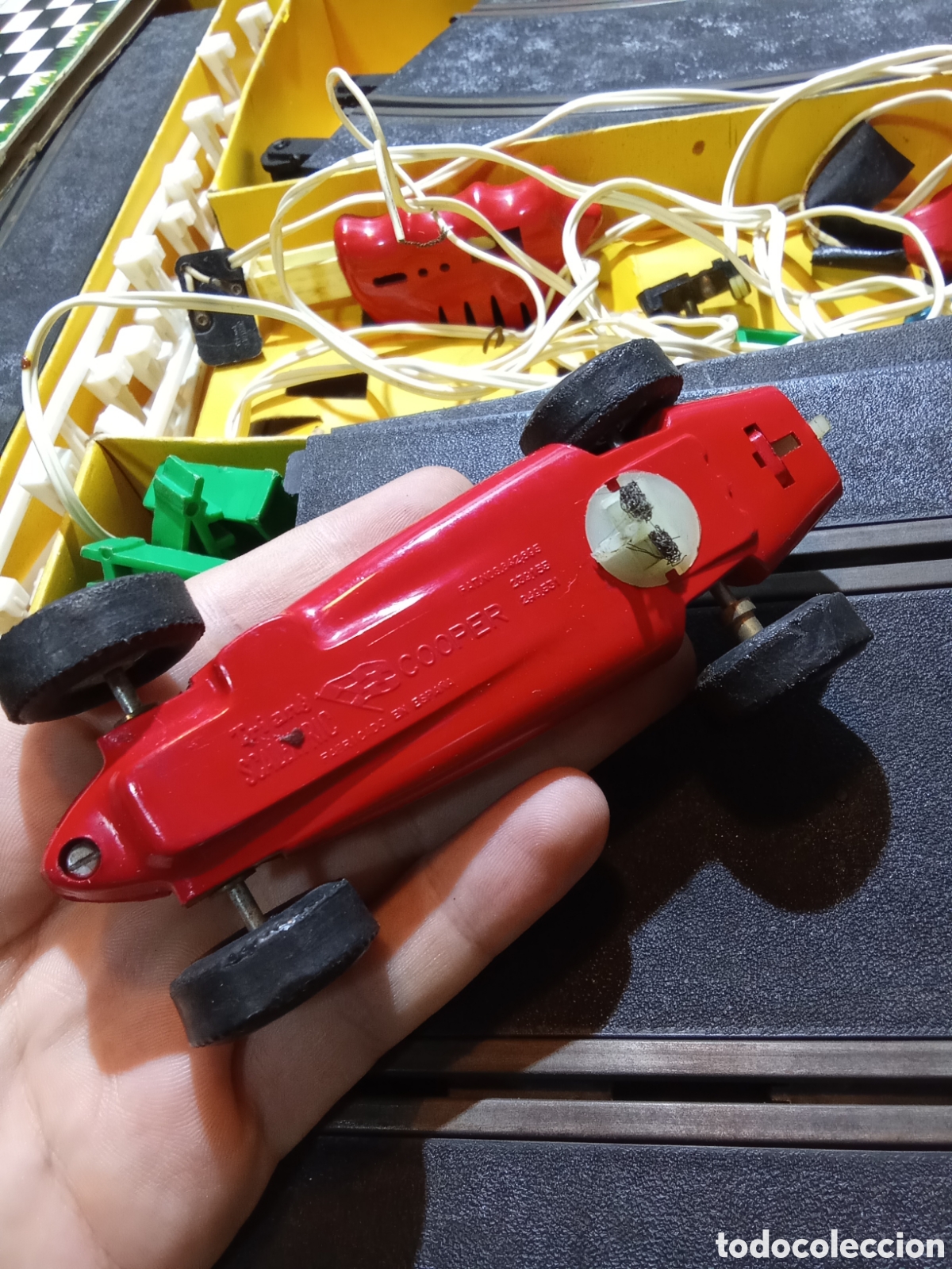 Scalextric: SCALEXTRIC MODELO GP3 DE TRIANG CON 2 COOPER Y DOCUMENTACION - Foto 13