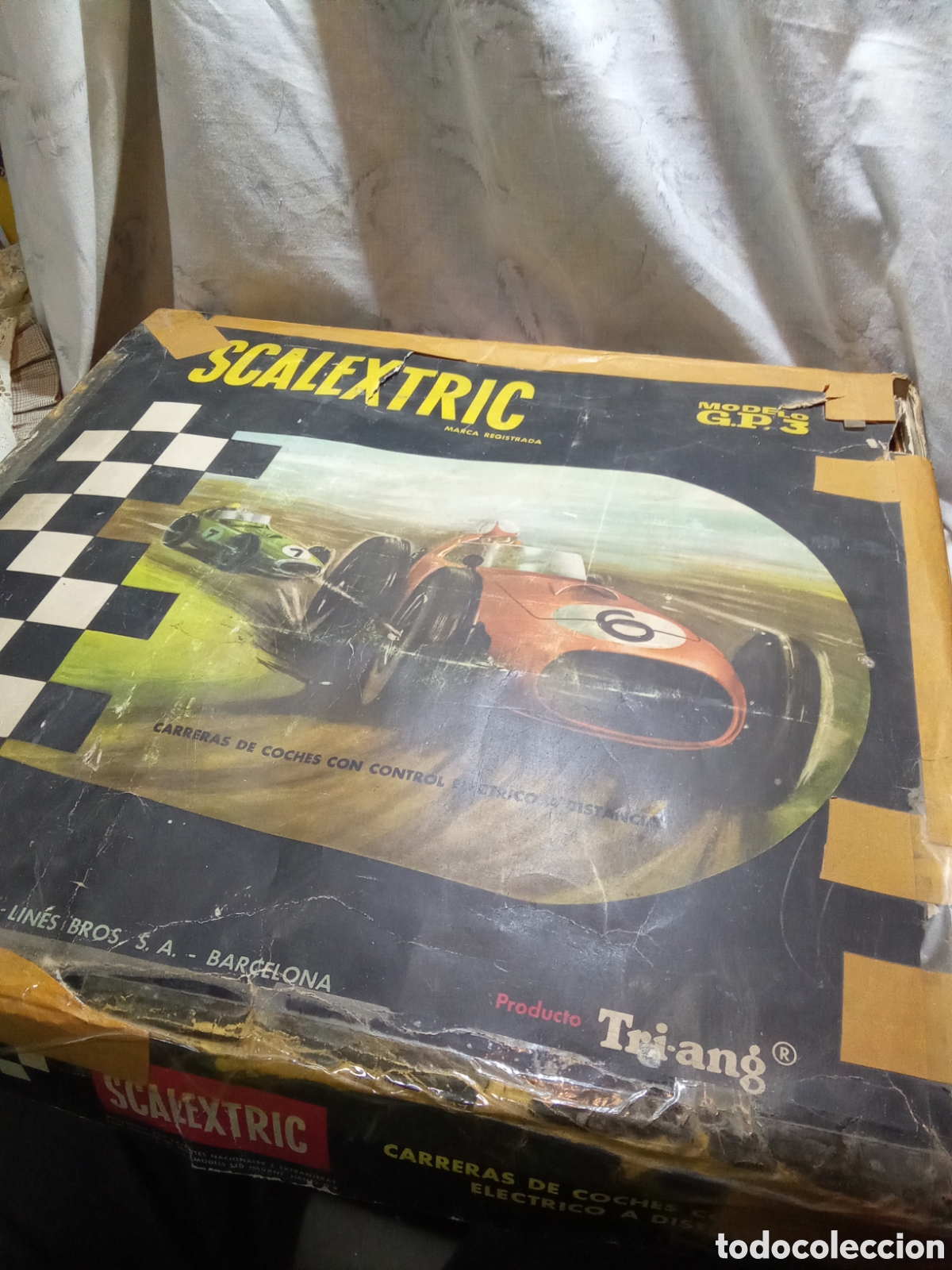 Scalextric: SCALEXTRIC MODELO GP3 DE TRIANG CON 2 COOPER Y DOCUMENTACION - Foto 21