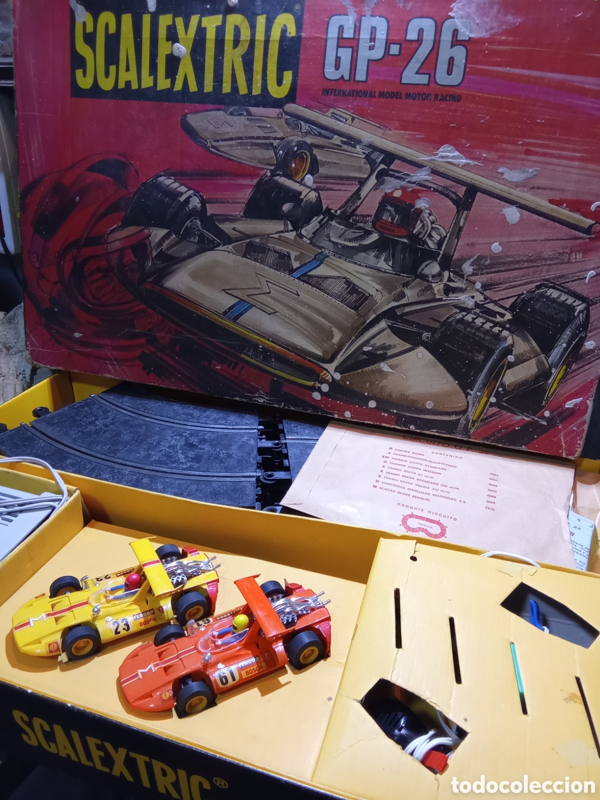 Scalextric: SCALEXTRIC GP-26 EN CAJA CON COCHES SIGMA - Foto 1