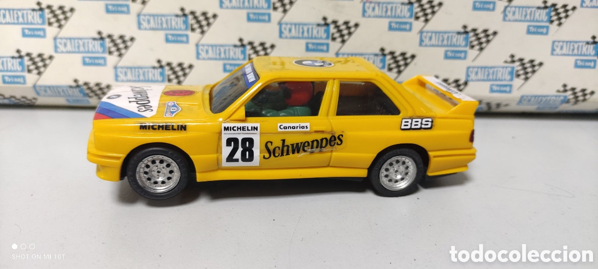 Scalextric: BMW M3 E30 AMARILLO SCHWEPPES SCALEXTRIC EXIN - Foto 1