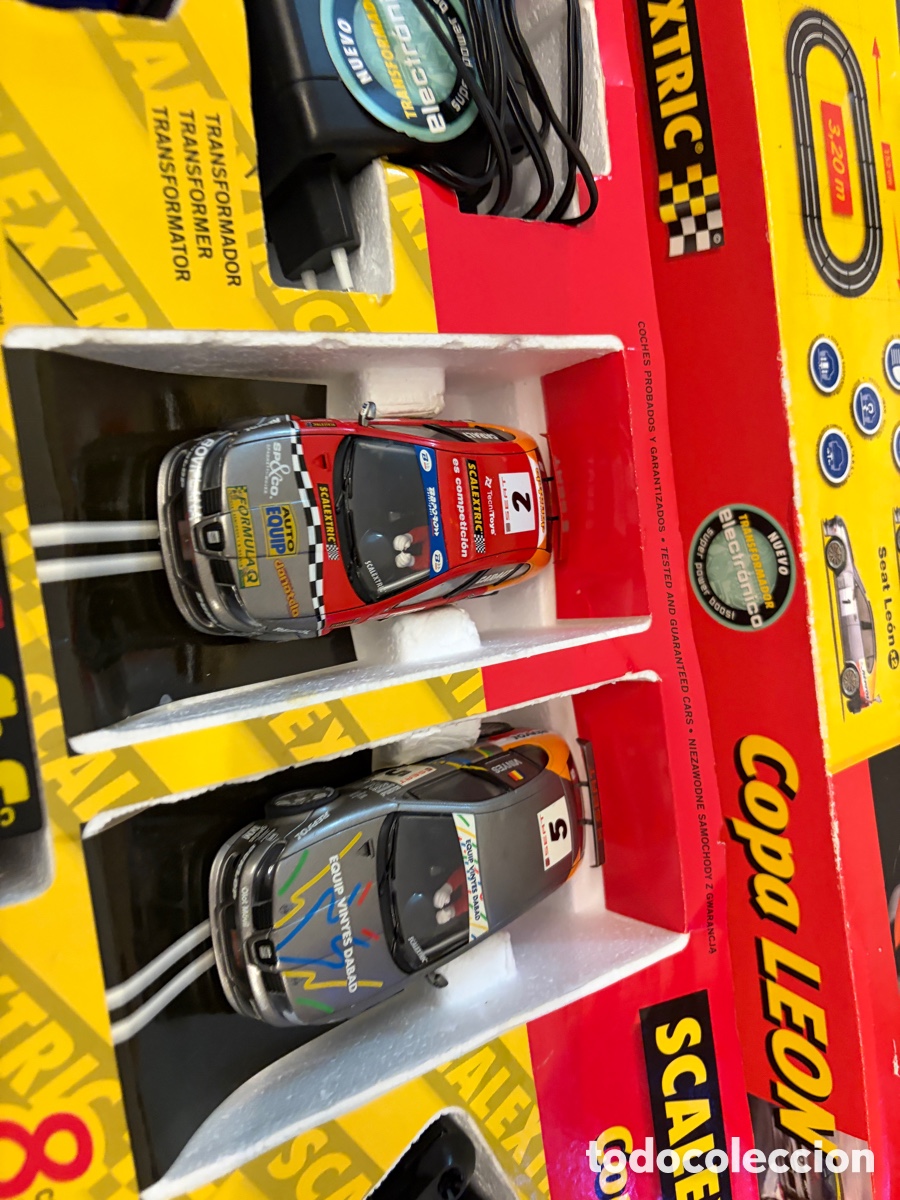 Scalextric: Caja completa Scalextric copa leon 2 coches - Foto 2