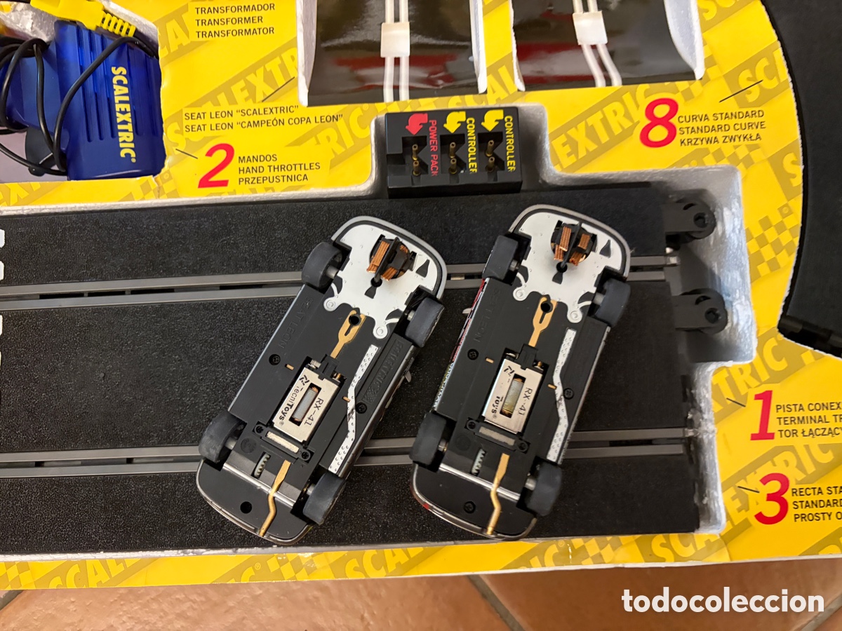 Scalextric: Caja completa Scalextric copa leon 2 coches - Foto 10