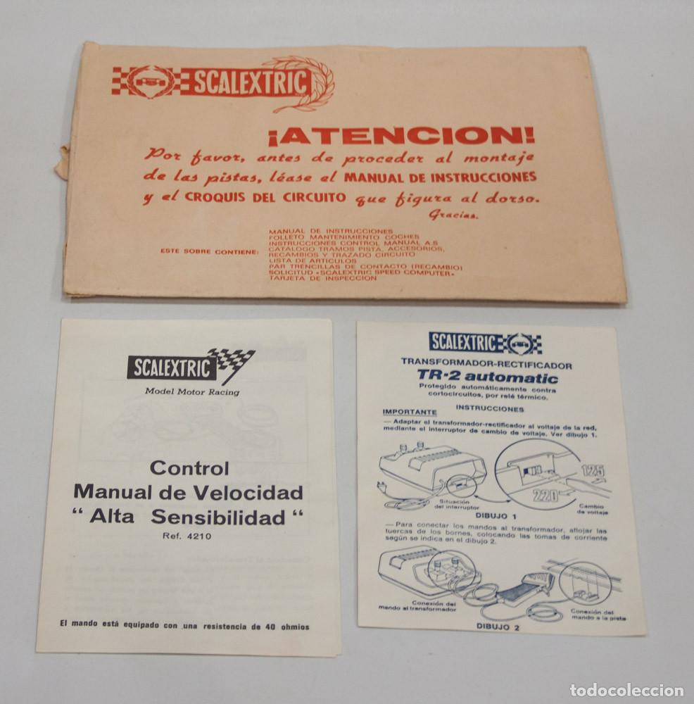 Scalextric: DOCUMENTACION PARCIAL DEL SCALEXTRIC G.P. 11. EXIN. - Foto 2