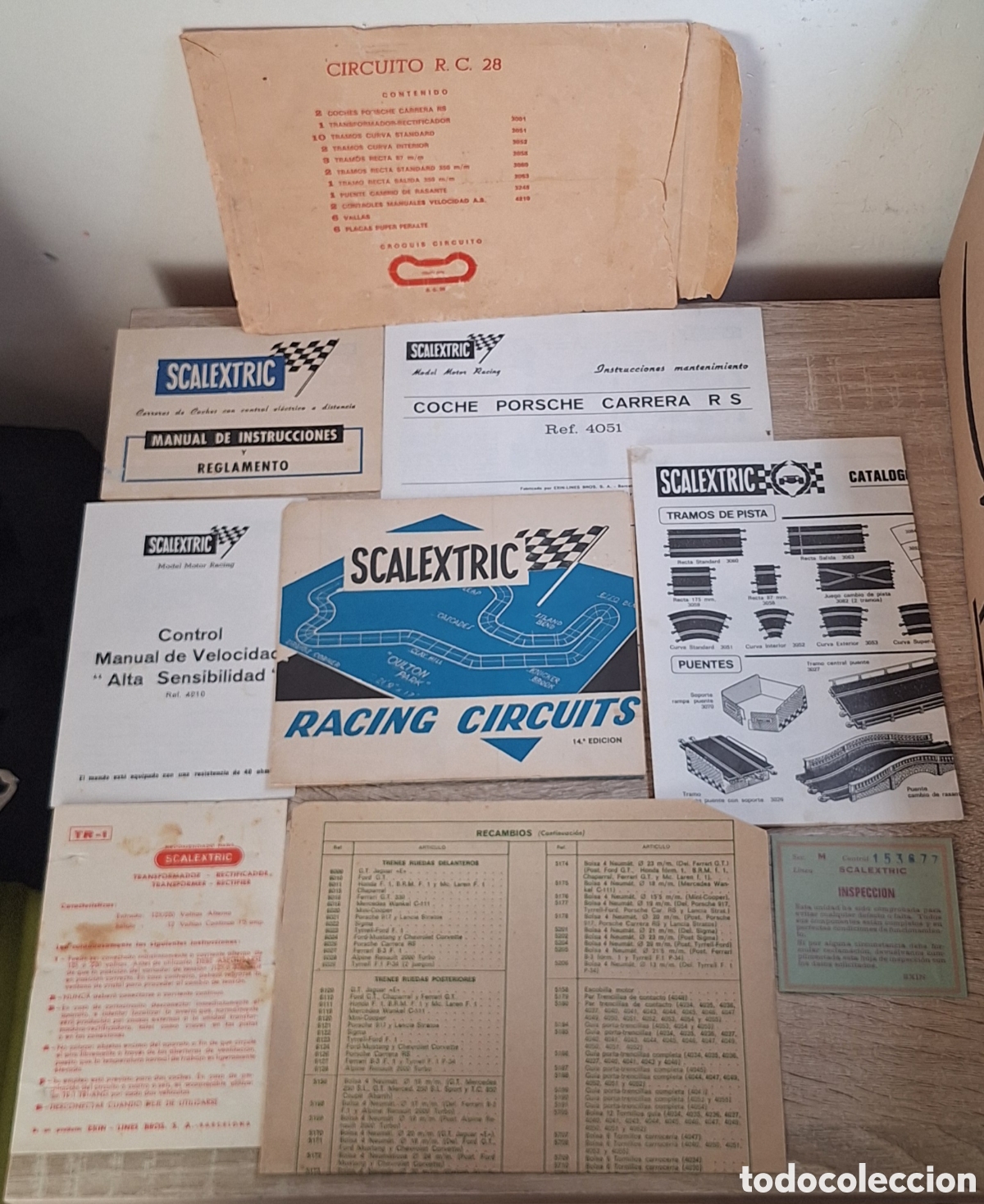 Scalextric: Sobre de Instrucciones Circuito Scalextric RC-28 - Foto 1