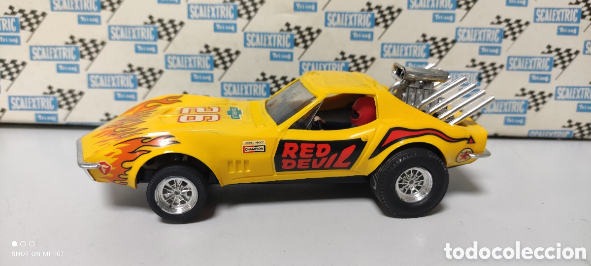 Scalextric: CHEVROLET CORVETTE AMARILLO SCALEXTRIC EXIN - Foto 1
