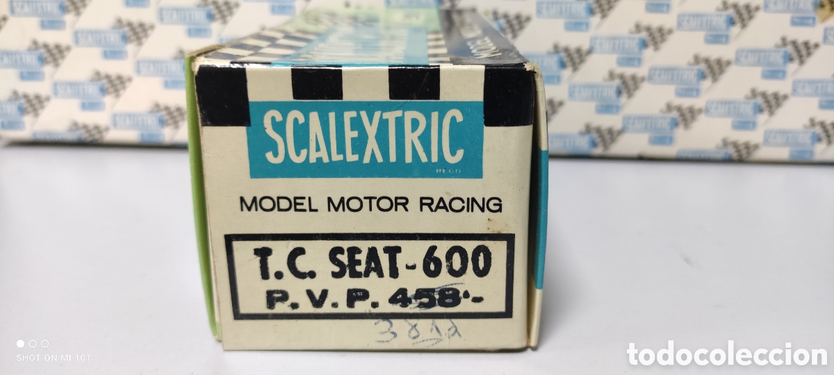 Scalextric: CAJA SEAT 600 ORIGINAL SCALEXTRIC EXIN - Foto 1